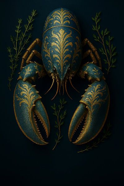 Lobster art painting by Kleurenrijk