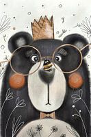 Cheeky bee and the bear