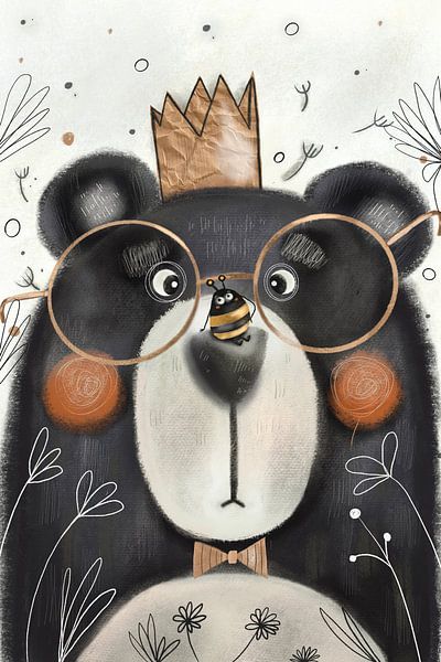 Cheeky bee and the bear by Nelli Suneli