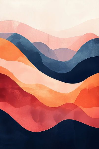 Explosion de couleurs ondulées n°5 par Studio BB