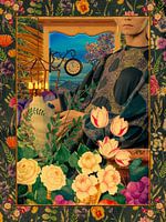 Surreal Floral Portail Collage