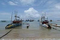 Vissersboten  in Sri Lanka