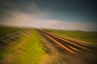 durch die Landschaft reisen