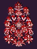 Scandinavian folk motif bell