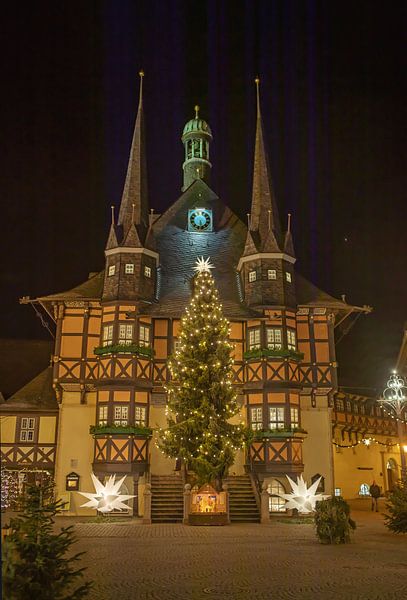 Rathaus Wernigerode zur Weihnachtszeit (Sachsen-Anhalt - Deutschland) von t.ART