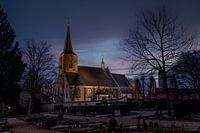 Hillegondakerk in Rotterdam Hillegersberg at sunset