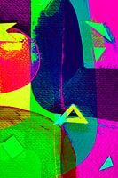 Figures urbaines Bleu rose