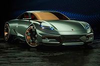 Porsche Cyber 6, voiture de sport. Voiture concept