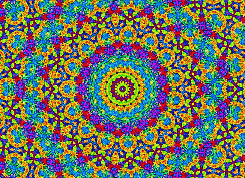 Azura - Mandala in Petrol von Caroline Lichthart