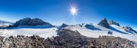 Fantastic panorama on the Dachstein glacier