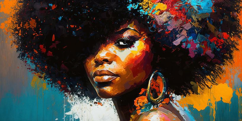 Colourful lady by Bert Nijholt