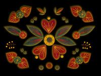 Herz von Skandinavien rot