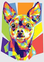 Chihuahua WPAP Kunst