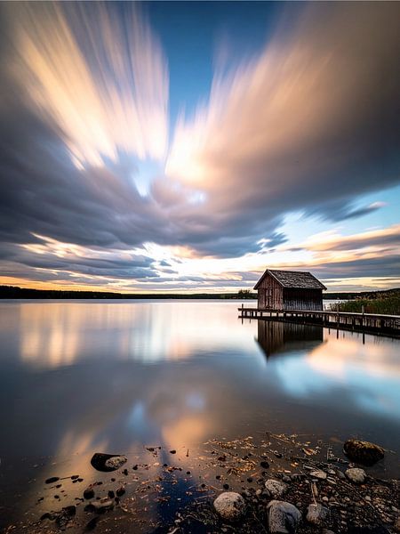 The magical play of clouds on the lake - Het betoverende wolkenspel aan het meer by Christina Bauer Photos