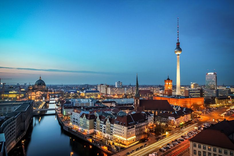 Berlin Skyline von Munich Art Prints