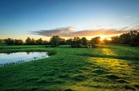Ooijpolder bij zonsopkomst