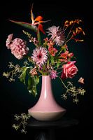 Romantic colourful floral still life