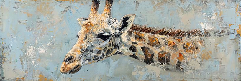 Peinture de girafe par Poster Art Shop