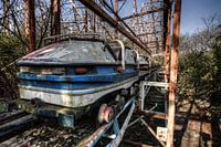 deserted roller coaster