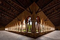 Die Kolonnade des Klosters der Kathedrale von Monreale, Sizilien, Italien