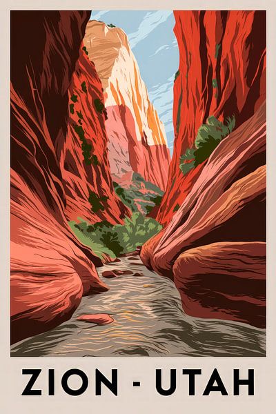 Zion - Utah par Poster Art Shop