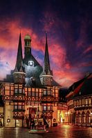Mystical town hall in Wernigerode