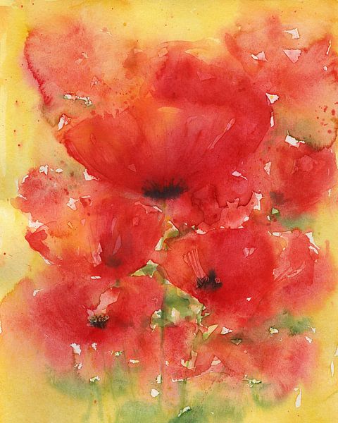 Poppies dancing in the summer sun by Karen Kaspar