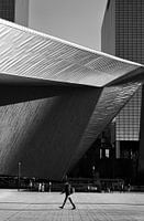 Gare centrale de Rotterdam noir et blanc