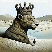 Lionne de légende, souveraine silencieuse des sables