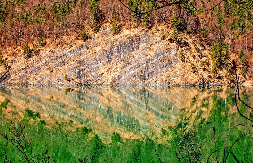 An autumn wall reflection by Christa Kramer