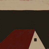 Das Haus 17. Abstraktes Grünholz.