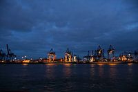 Hamburg Hafen bei Nacht