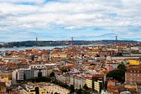 Paysage urbain de Lisbonne depuis les collines
