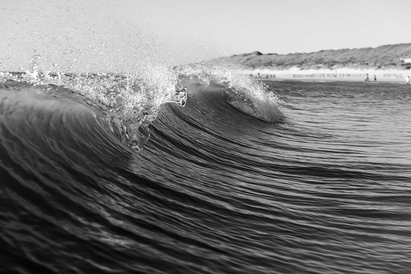 In the surf by Rob Donders Beeldende kunst