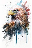 Aigle - Aquarelle