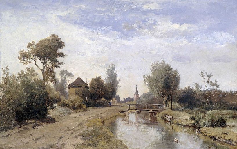 Landschaft bei Kortenhoef, Paul Joseph Constantin Gabriël von Meisterhafte Meister