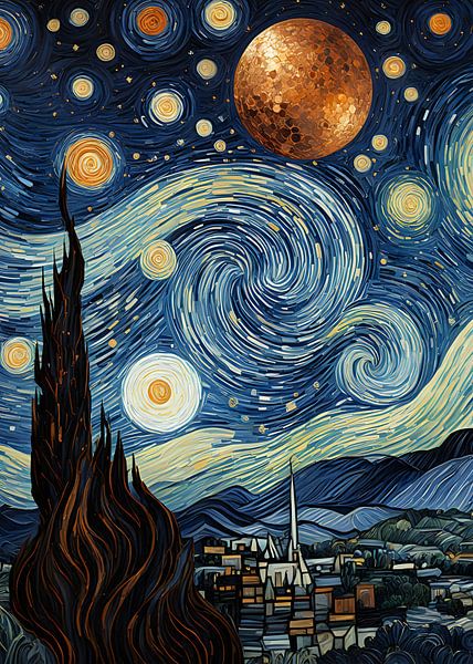 Goldener Mond von Rizal Azhari