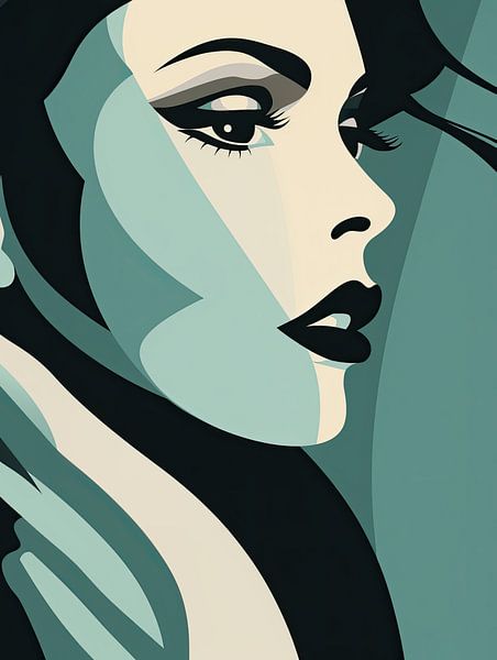 Frau abstrakt von Bert Nijholt