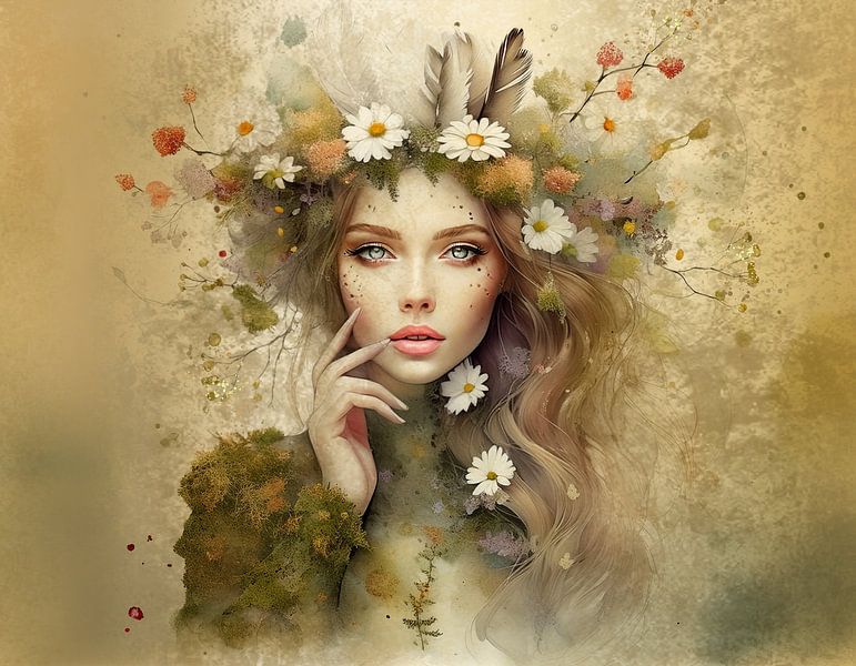 Waldnymphe Gold von Studio Pieternel