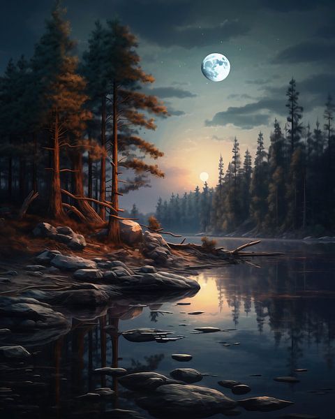 Paysage hivernal romantique par fernlichtsicht