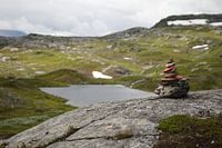 Stone man in Swedish Lapland