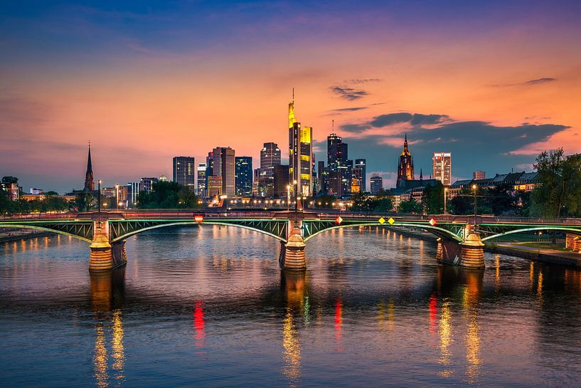 Skyline of Frankfurt, Germany by Michael Abid