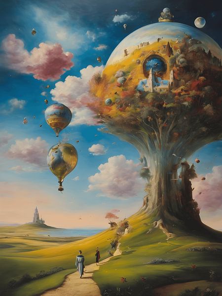 Landscape inspired by artist Salvatore Dali by Jolique Arte