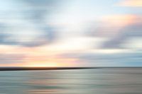 Zonsondergang met het havenhoofd van Scheveningen