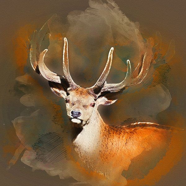 Cerfs avec bois par Art by Jeronimo