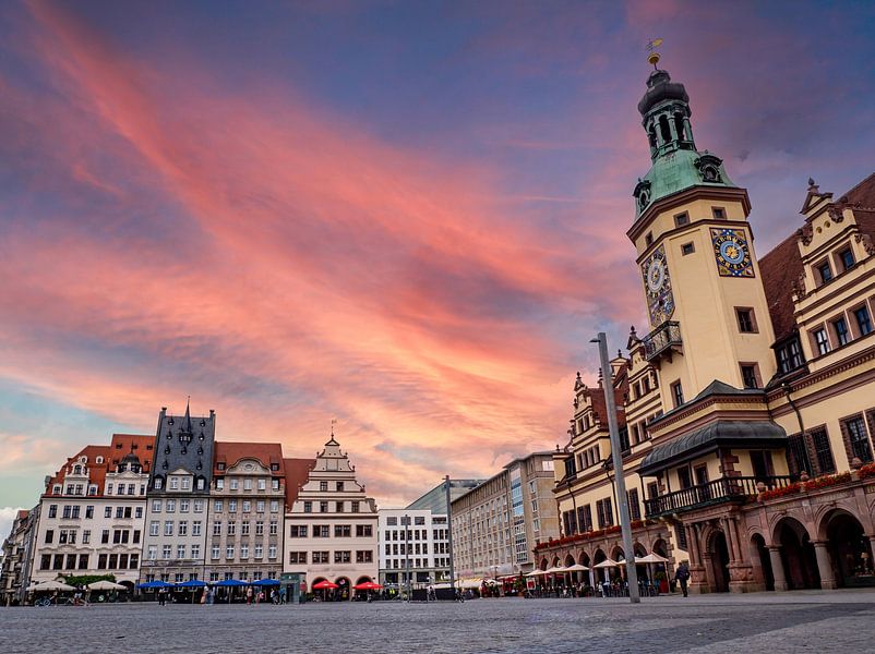 Leipziger Rathaus mit Marktplatz von Animaflora PicsStock