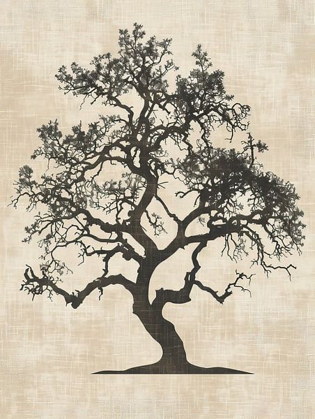 Boom Schilderij | Roots of Life van Modern Collection