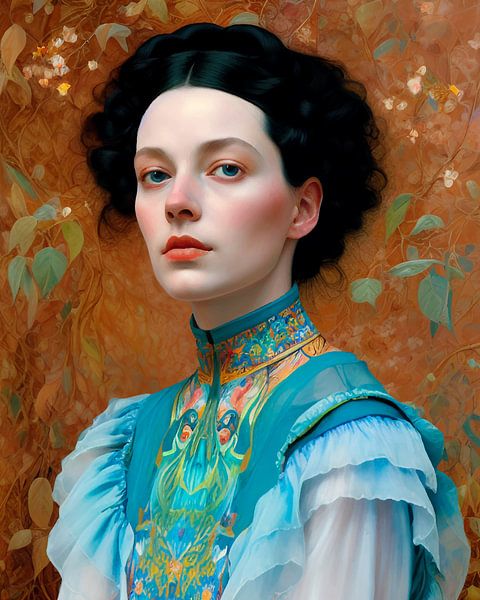 La beauté classique, un portrait numérique par Mariëlle Knops, Digital Art