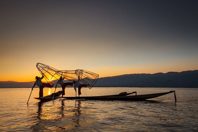The fishermen of Inle Lake in Myanmar by Roland Brack