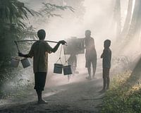 Ochtend praatje in de mist